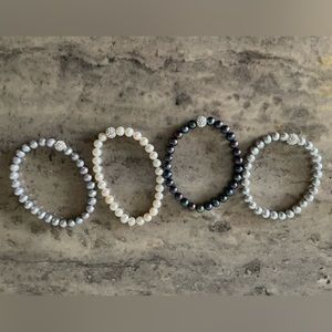 Pearl and jewel bracelets (4)